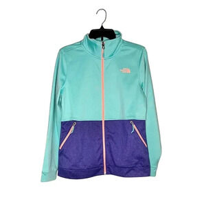 THE NORTH FACE COLOR BLOCK FLEECE JACKET SIZE M